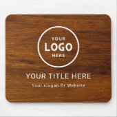 Modern Minimalistisches Firmenlogo Mousepad (Vorne)