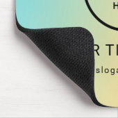 Modern Minimalistisches Firmenlogo Mousepad (Ecke)