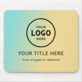 Modern Minimalistisches Firmenlogo Mousepad (Vorne)