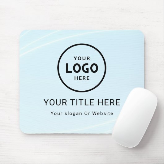 Modern Minimalistisches Firmenlogo Mousepad (Mit Mouse)