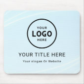 Modern Minimalistisches Firmenlogo Mousepad (Vorne)