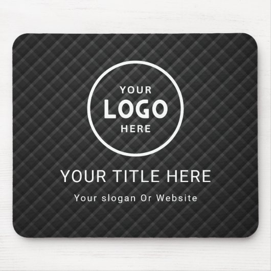 Modern Minimalistisches Firmenlogo Mousepad (Vorne)