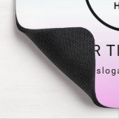 Modern Minimalistisches Firmenlogo Mousepad (Ecke)