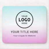 Modern Minimalistisches Firmenlogo Mousepad (Vorne)