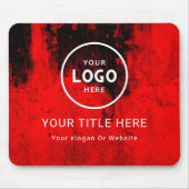 Modern Minimalistisches Firmenlogo Mousepad (Vorne)