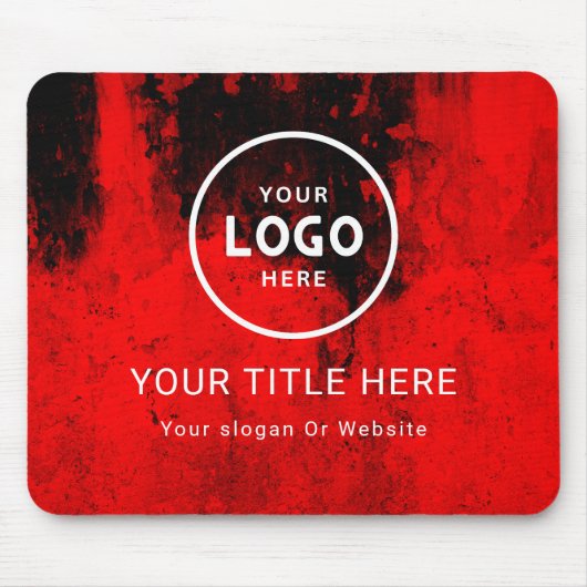 Modern Minimalistisches Firmenlogo Mousepad (Vorne)