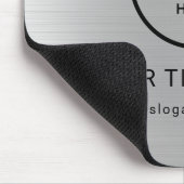 Modern Minimalistisches Firmenlogo Mousepad (Ecke)