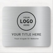 Modern Minimalistisches Firmenlogo Mousepad (Vorne)