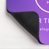 Modern Minimalistisches Firmenlogo Mousepad (Ecke)