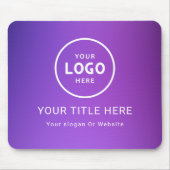 Modern Minimalistisches Firmenlogo Mousepad (Vorne)