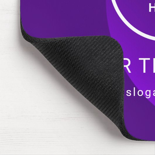 Modern Minimalistisches Firmenlogo Mousepad (Ecke)