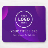 Modern Minimalistisches Firmenlogo Mousepad (Vorne)