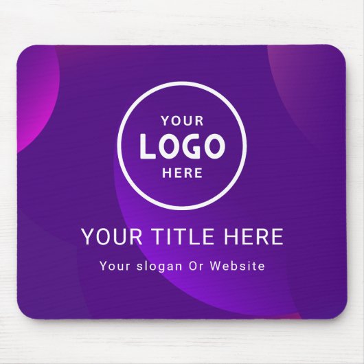 Modern Minimalistisches Firmenlogo Mousepad (Vorne)