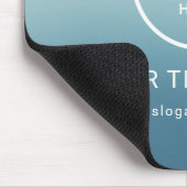 Modern Minimalistisches Firmenlogo Mousepad (Ecke)