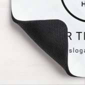 Modern Minimalistisches Firmenlogo Mousepad (Ecke)