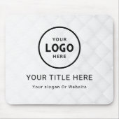 Modern Minimalistisches Firmenlogo Mousepad (Vorne)