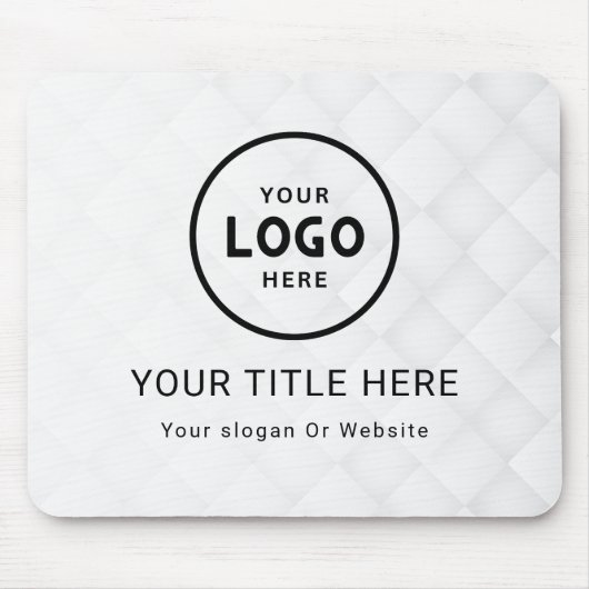 Modern Minimalistisches Firmenlogo Mousepad (Vorne)