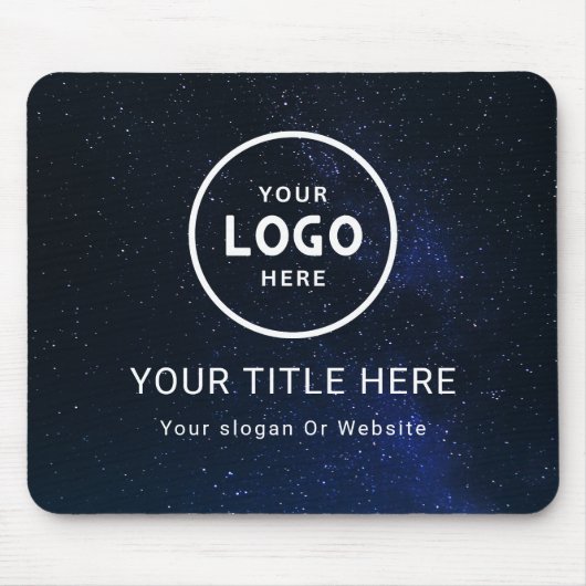 Modern Minimalistisches Firmenlogo Mousepad (Vorne)