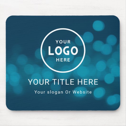 Modern Minimalistisches Firmenlogo Mousepad (Vorne)