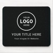 Modern Minimalistisches Firmenlogo Mousepad (Vorne)