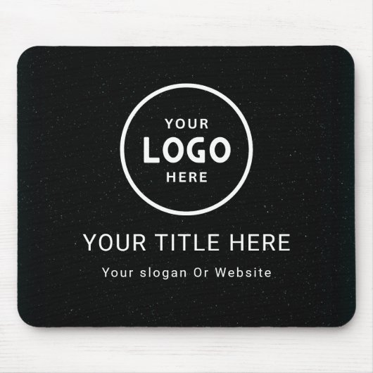 Modern Minimalistisches Firmenlogo Mousepad (Vorne)