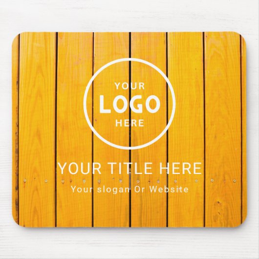 Modern Minimalistisches Firmenlogo Mousepad (Vorne)