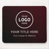 Modern Minimalistisches Firmenlogo Mousepad (Vorne)