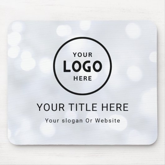 Modern Minimalistisches Firmenlogo Mousepad (Vorne)