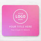 Modern Minimalistisches Firmenlogo Mousepad (Vorne)