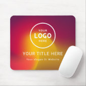 Modern Minimalistisches Firmenlogo Mousepad (Mit Mouse)