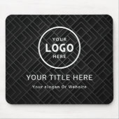 Modern Minimalistisches Firmenlogo Mousepad (Vorne)