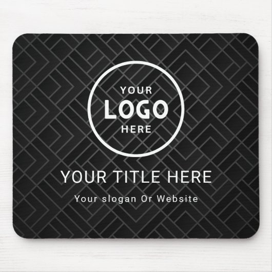 Modern Minimalistisches Firmenlogo Mousepad (Vorne)