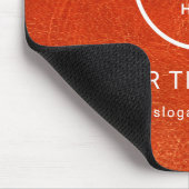 Modern Minimalistisches Firmenlogo Mousepad (Ecke)