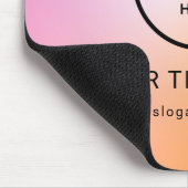 Modern Minimalistisches Firmenlogo Mousepad (Ecke)