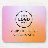 Modern Minimalistisches Firmenlogo Mousepad (Vorne)