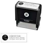 Modern Minimalistisches Firmenlogo Permastempel (Beispiel)