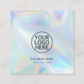 Modern Minimalistisches Firmenlogo Quadratische Visitenkarte (Vorderseite)