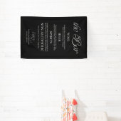Modern minimalistisches Hochzeitsmenü-Schild "The  Banner (InSitu)