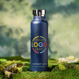 Modern Minimalistisches Logo für Navy Blue Company Trinkflasche