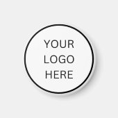 Modern Minimalistisches Logo Magnet (Vorne)