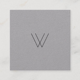 Modern Minimalistisches Logo Quadratische Visitenkarte
