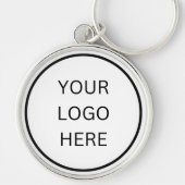 Modern Minimalistisches Logo Schlüsselanhänger (Vorne)