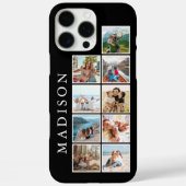 Modern Minimalistisches Monogramm des Fotos Case-Mate iPhone Hülle (Rückseite)