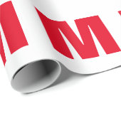 Modern Minimalistisches Monogramm Geschenkpapier (Rolleneckpunkt)