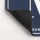 Modern minimalistisches Monogramm mit Namen - Mari Mousepad (Ecke)