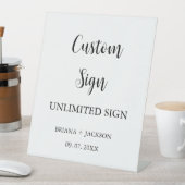 Modern Minimalistisches Schild Hochzeitstisch (In Situ)