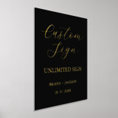 Modern Minimalistisches Schild Hochzeitstisch (Ablage )