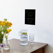 Modern Minimalistisches Schild Hochzeitstisch (Ablage(Küche))