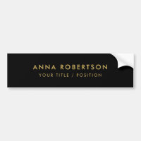 Modern minimalistisches Schwarz Gold Professionell