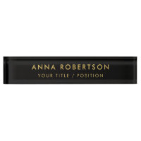 Modern minimalistisches Schwarz Gold Professionell